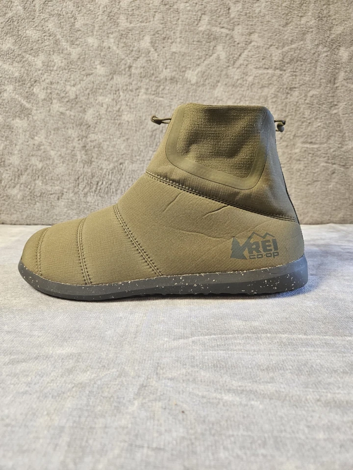 REI Co-op Camp Dreamer Slip-On Booties Men’s 9 / Women’s 11 Green Insulated... - Image 2 of 4