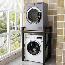 Free Standing Washer Dryer Stacking Rack Stand,Heavy Duty Steel Standing Storage