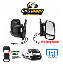 Fit Peugeot Boxer 2006-2024 Rightside Electric Temp Senser Mirror Unit Short Arm