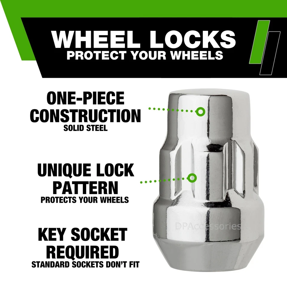 Chrome Wheel Locks compatible with 2008-2010 Saturn Vue | Factory Rims - Image 3 of 4
