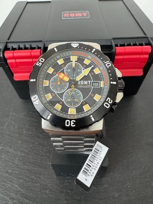 RGMT Uhr Seiko Meca Quartz CHRONOGRAPH RG-8058-11 MIDNIGHT  BLACK + Ersatzband