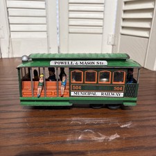 Vintage Metal Toy Trolly Bay  Sts. Taylor Powell  Mason 504 Municipal Railway