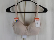 Warner's Women's Easy Does It No Dig Wire-Free Bra Beige Size Small