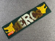 Capcom Mercs Arcade Game Machine Backglass Marquee Header Panel ORIGINL