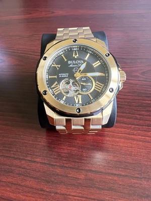 Bulova Marine Star Men's Black Watch - 98A273