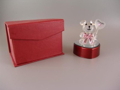 ¯_¯_¯ Geschenk zur Geburt ''It´s a girl'' Mädchen kleine Maus leuchtet ¯_¯_¯