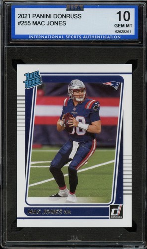 2021 Donruss | #255 Mac Jones Rated Rookie | (ISA 10) | New England Patriots