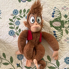Mattel Disney Aladdin Abu Monkey Plush 10 1992 Vintage MPN 1378