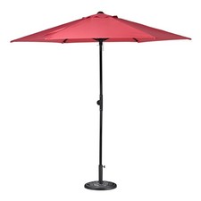 AplusChoice 7.5 Ft Outdoor Patio Umbrella with Round Base for Yard Deck
