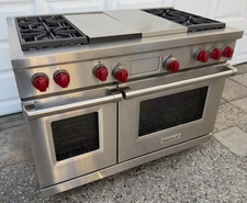 Wolf DF484CG 48” Dual Fuel Range Stove Oven | Infrared Charbroiler and Griddle