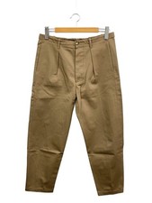 VALENTINO Tuck In Straight Pants Cotton BEG PV0RE66348N