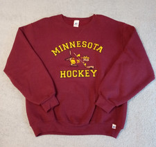 VTG 90's Russell Athletics embroidered MINNESOTA GOPHERS Hockey LS sweatshirt M