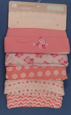 Cribmates Infant Caps package of 5 Pink and white  CM51804 NEW