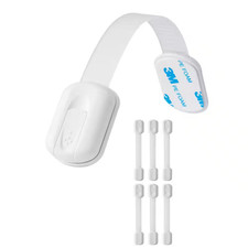 Child Safety Strap Locks, 8-Packs Adjustable Baby Proofing Cabinet Locks, 3M Adh