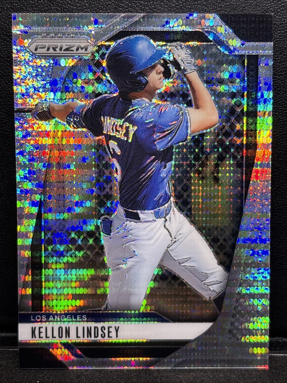 2025 PANINI PRIZM 95 KELLON LINDSEY PULSAR - #125/499 - DODGERS