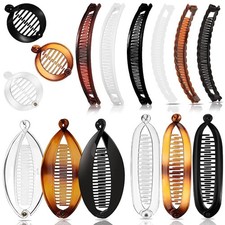 15PCS Banana Hair Clips For Women,Large 1 Count Pack of 15 , Multicolor