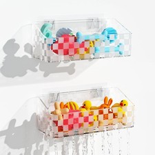 Bath Toy Storage Holder, 2 Pack Large Capacity Bath Toy Organizer