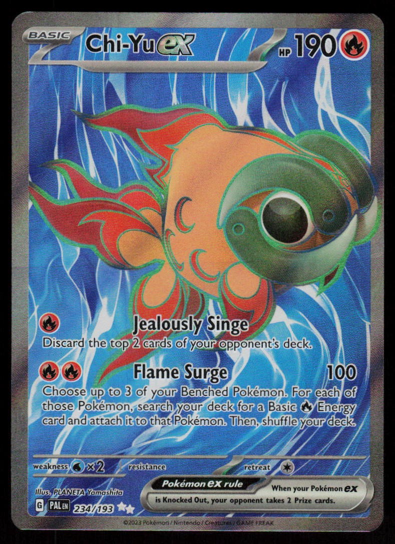 Chi-Yu ex Holo Ultra Rare Paldea Evolved 234/193 Near Mint Pokemon
