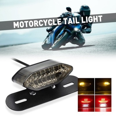 Motorcycle LED Tail Light Rear Brake Stop Running DRL Universal ATV Dirt Bike
