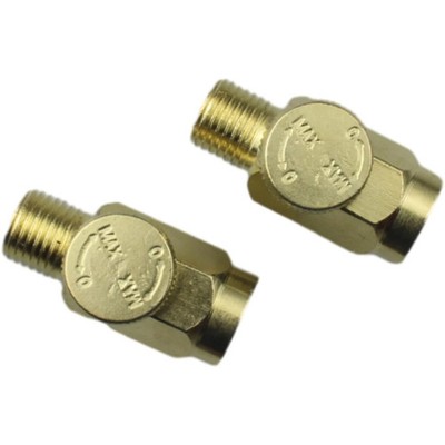 2pcs Brass In-Line Air Flow Regulator Adjustable 1/4'' NPT Male & Female In-Line