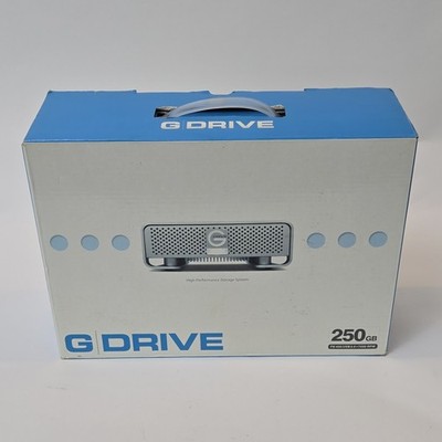G-Technology G-DRIVE 250GB External HDD Silver FW400 USB 2.0 7200RPM 8MB