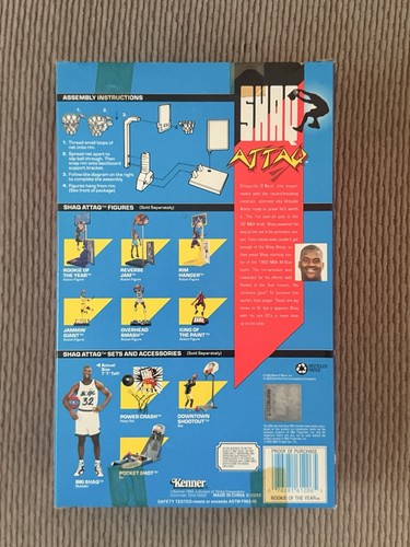 Shaquille O'Neal 1993 Kenner Shaq Attack Rookie Of The Year - 第 3/3 張圖片