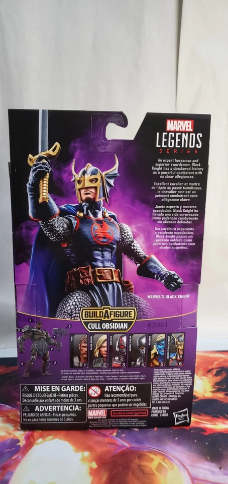 "Figura de 6"" Marvel Legends Avengers Marvel's Black Knight Cull Obsidian BAF 2018" Foto 4 de 4