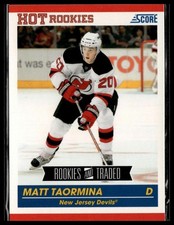 2010-11 Score #640 Matt Taormina RC New Jersey Devils
