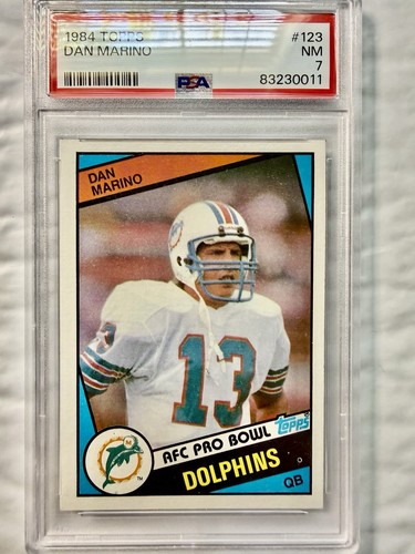 1984 TOPPS #123 DAN MARINO PSA 7