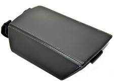  2010-2015 Chevrolet Camaro Black Center Console Leather Armrest Lid Oem