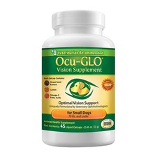 Ocu-GLO Vision Supplement for Small Dogs by Animal Necessity 45 Gelcaps