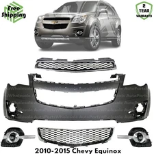 Front Bumper Cover Fascia & Grille Assembly Kit For 2010-2015 Chevy Equinox