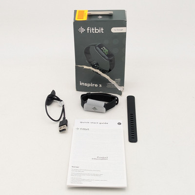 Fitbit Inspire 3 Smart Watch + Fitness Tracker (FB424BKBK-US) in Black