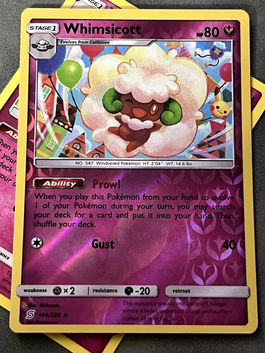 Whimsicott Pokmon TCG Cards for sale | eBay