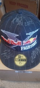 New Era Fox Red Bull X Fighters Hat  with Autographs 