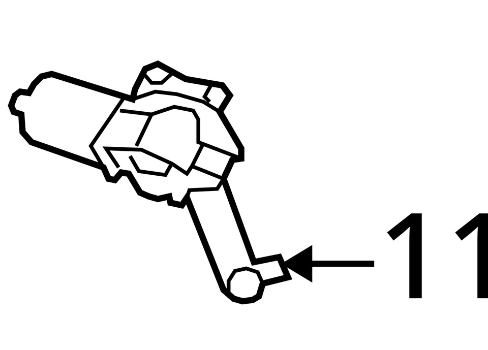 Мотор стеклоочистителя ветрового стекла подходит для 09–13 INFINITI FX SERIES 1607011 - Изображение 4 из 4