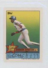 1989 Super Star Sticker Back Cards Shawon Dunston Kelly Downs ( 81 247) #43 10ou