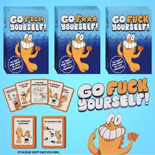 Go "F" Yourself card game For Wild Parties Gatherin Complete Three Piece Set