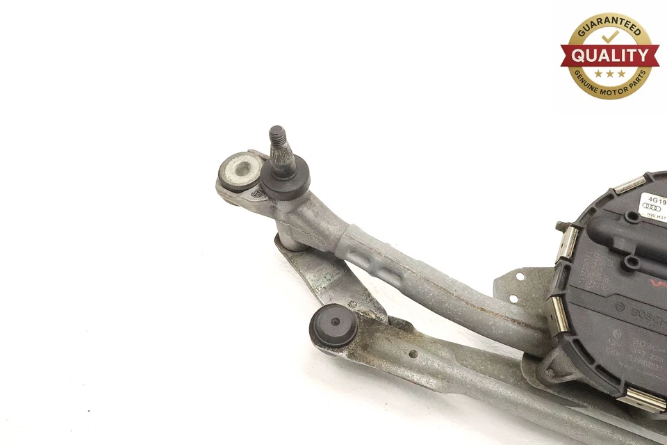 2012-2018 AUDI A6 QUATTRO C7 WINDSHIELD WIPER TRANSMISSION LINKAGE W/ MOTOR OEM - Image 3 of 4