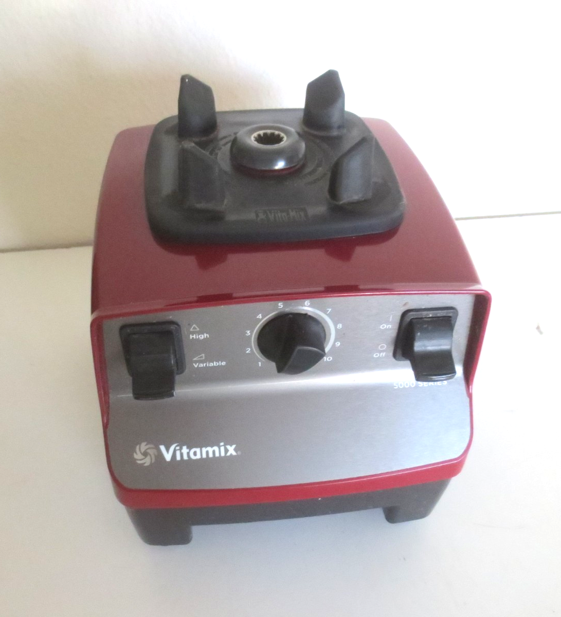 Vitamix 5000 ブレンダー レッド 64オンス Vitamix 5000 Series 10 Speed Blender Variable Motor Working BASE