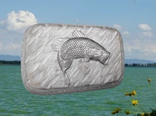 Bass fish brick mold concrete plaster cement fish paver brick mould 9" x 6" x 2"