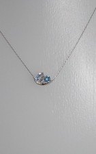 K10 WG zircon design necklace "STAR JEWELRY".