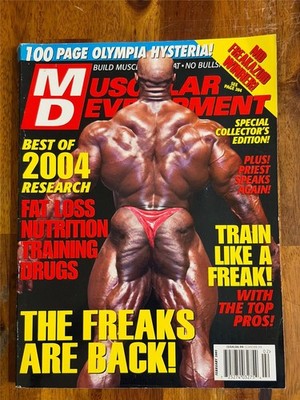 MUSCUALR DEVELOPMENT bodybuilding muscle magazine RONNIE COLEMAN 2-05