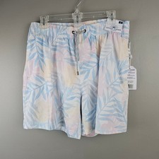 Vintage Summer Swimwear Tropical Mens Swim Trunks Size Large