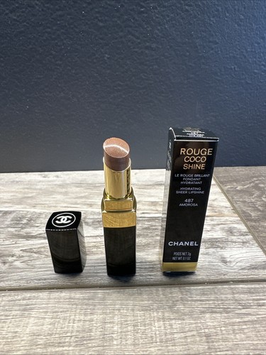Chanel Rouge Coco Shine Sheer Lipshine 3g Amorosa 487
