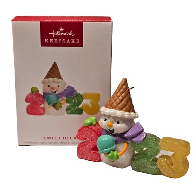2023 Hallmark Keepsake Sweet Decade 4th in Series Christmas Holiday Ornament