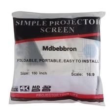 Projection Screen NEW 150 Inch 16:9 Scale Foldable AntiCrease Portable Mdbebbron