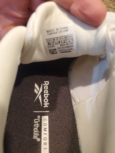 Womens Reebok Zig Dynamica 4 Running Shoes Sneakers Chalk White Gum SIZE 10 image 3