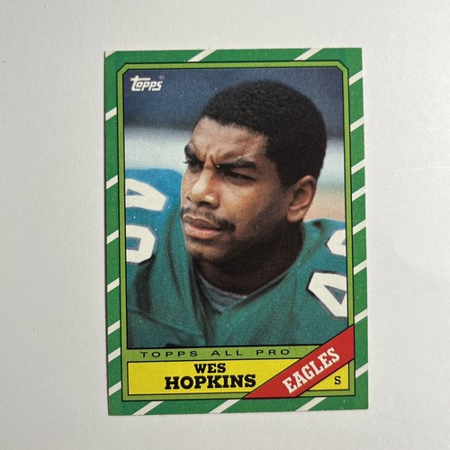 1986 Topps Fußballkarte #279 Wes Hopkins, Eagles Neuwertig
