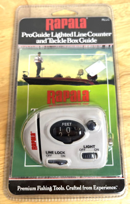 Rapala Lighted Fishing Line Counter RLLC Trolling Bottom Fishing to 999' NEW